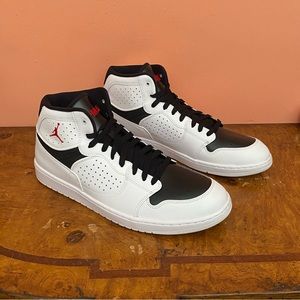 Nike Air Jordan Access White Black Sneakers AR3762-101 Shoes Size 14 NEW NO BOX